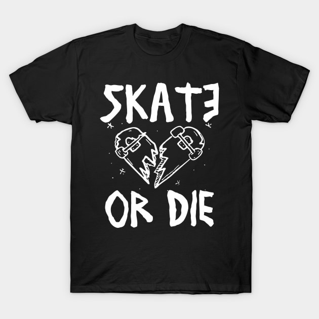 Old School Skate or Die Vintage Aesthetics Skateboarding Streetwear